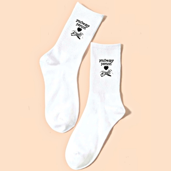 YOU'RE MY PERSON~ F•R•I•E•N•D•S friends show Adult Socks friend stocking stuffer - Picture 1 of 3